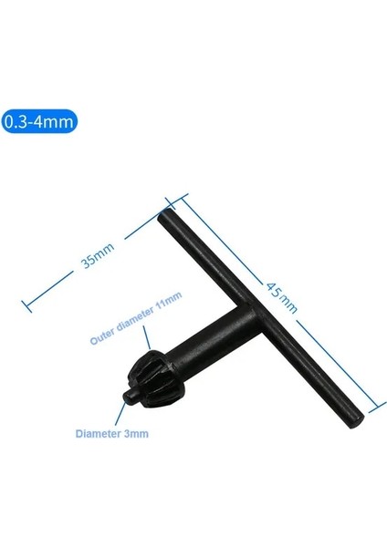 0.3-4 El Matkabı Anahtar Anahtarı Matkap Chuck Değişim Bit Dönüştürücü Adaptör Donanım Aracı Aksesuarları Matkap Chuck Anahtar Anahtarı (Yurt Dışından)
