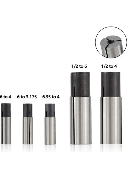 6mm Ila 4mm 1 Adet Cnc Router Aracı Adaptörü Collet Oyma Makinesi 3.175MM 4mm 6mm 6.35MM 12.7mm Freze Kesicisi Transfer Adaptörü (Yurt Dışından)