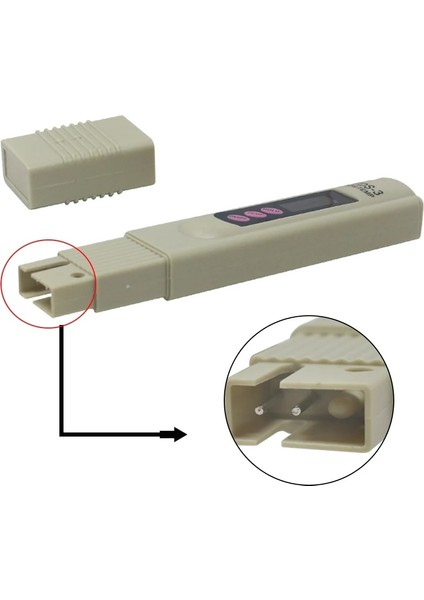 Tds-3 Metre Taşınabilir Dijital Ph Ölçer Su Test Cihazı Tds Metre Kalem Medidor 0.0-14.0 Ph Içecek Akvaryumu Için Yüksek Doğruluk Atc ile Ph Monitör (Yurt Dışından)