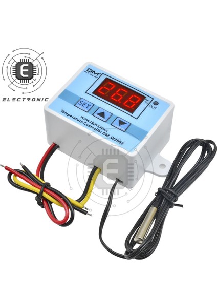 Dc 24V W3002 Dc 12V 24V Ac 110V 220V Profesyonel Dijital LED Sıcaklık Kontrol Cihazı 10A Termostat Regülatörü Isıtma Soğutma Kontrolü (Yurt Dışından)
