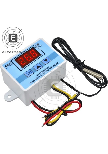 Dc 24V W3002 Dc 12V 24V Ac 110V 220V Profesyonel Dijital LED Sıcaklık Kontrol Cihazı 10A Termostat Regülatörü Isıtma Soğutma Kontrolü (Yurt Dışından)