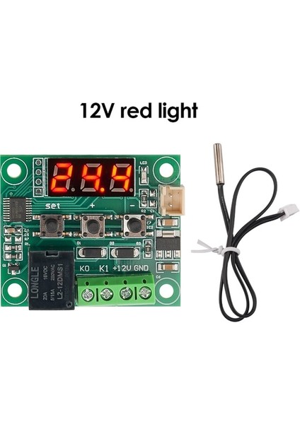 12V Kırmızı W1209 Dc 5V 12V 24V Isı Soğuk Sıcaklık Termostat Sıcaklık Kontrol Anahtarı Denetleyici Termometre Termo Ntc Sensörü (Yurt Dışından)