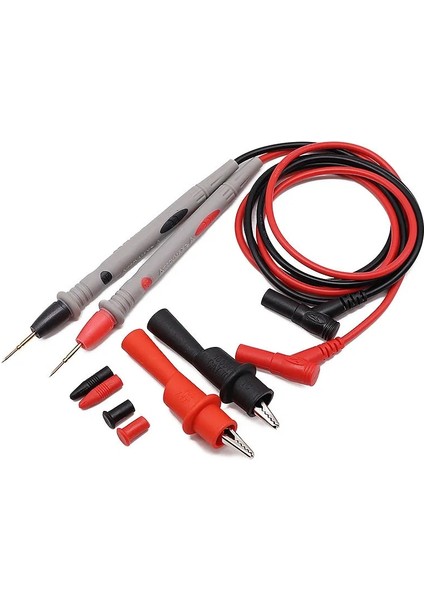 10A 1000V 1 Çift Dijital Multimetre Probu Yumuşak Silikon Tel Iğne Ucu Timsah Klipsli Evrensel Test Uçları LED Test Cihazı Multimetro Için (Yurt Dışından)