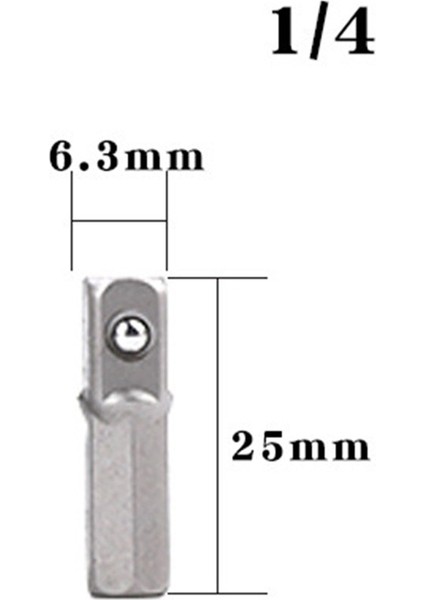 50MM 1/2/3/4 Adet Matkap Soket Adaptörü Darbeli Sürücü W/hex Shank Kare Soket Matkap Uçları Bar Uzatma 1/4 "bit Seti (Yurt Dışından)