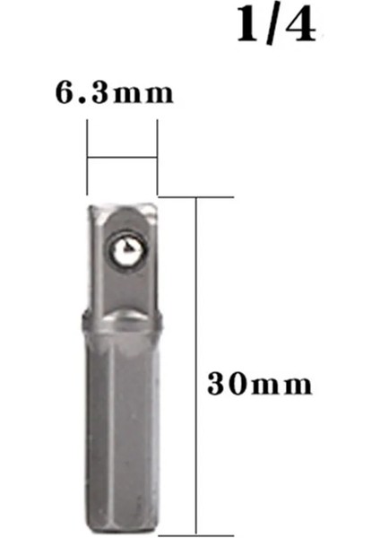 50MM 1/2/3/4 Adet Matkap Soket Adaptörü Darbeli Sürücü W/hex Shank Kare Soket Matkap Uçları Bar Uzatma 1/4 "bit Seti (Yurt Dışından)