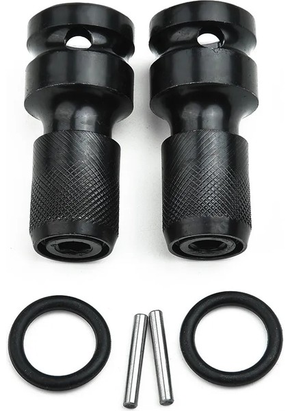 2 Adet 2 Takım 1/2 "elektrikli Tornavida Dönüşüm Kafası Bahar Kol Kare Dişi Sürücü 1/4" Hex Shank Soket Adaptörü El Aletleri (Yurt Dışından)