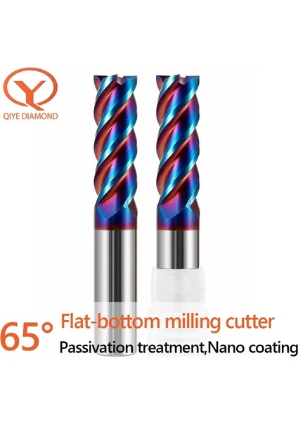 1X3X4X50 HRC65°4F Freze Kesici 1,2,3,4,5,6MM,7MM,8,9MM,10,11,12,13,20MM Yüksek Sert Parçaların Işlenmesi Için Bıçak Çapıdüz Kafalı Freze (Yurt Dışından) fiyatları