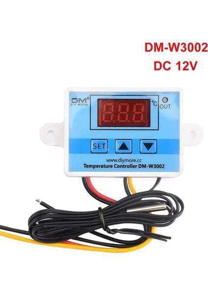 Dc 12V XH-W3002 W3002 Ac 110V-220V Dc 24V Dc 12V LED Dijital Termoregülatör Termostat Sıcaklık Kontrol Cihazı Kontrol Anahtarı Ölçer (Yurt Dışından)