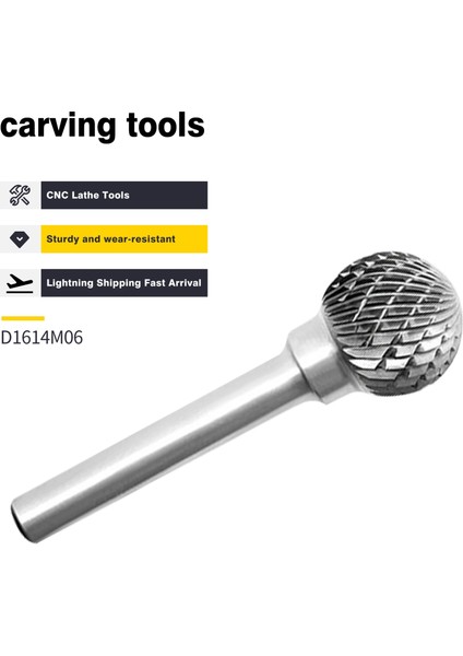 D0605M06 1 Adet D0605M06M06 DX1210M06/1614M06 Dayanıklı Karbür Döner Dosya Tungsten Çelik Taşlama Kafası Freze Kesici Topu Tipi D Tipi Aracı (Yurt Dışından) fiyatları