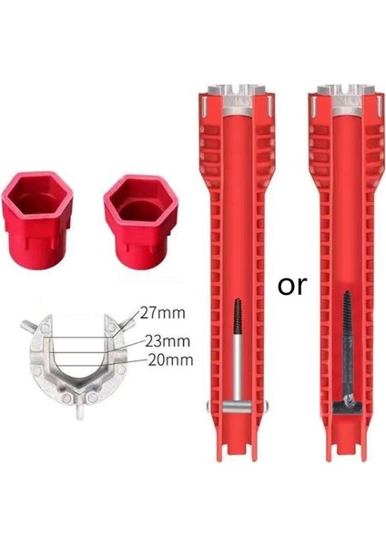 Fo X37E Çok Fonksiyonlu Anahtar Musluk Lavabo Takma Aleti, Besleme Somunları/kesme Vanaları/süzgeç Sepetleri/besleme Hattı Somunu/musluk Somunları (Yurt Dışından) indirimleri
