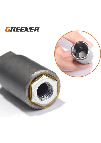 7mm x 80 Daha Yeşil 80MM Uzunluk Derinleştirmek Güç Somun Sürücü Matkap Ucu Seti 5.5-19 mm Elektrikli El Aletleri Için Darbe Soket Adaptörü 6.35 mm Hex Shank (Yurt Dışından) indirimleri