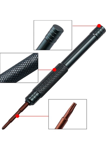 T5 1 Adet Hassas Tornavida 0.8 1.2 Pentalobe T2 T3 T4 T5 T6 Y2.0/1.5/0.6/1.2 Phillips Oluklu Vidalar iPhone Ekran Tamir Kiti Için (Yurt Dışından)