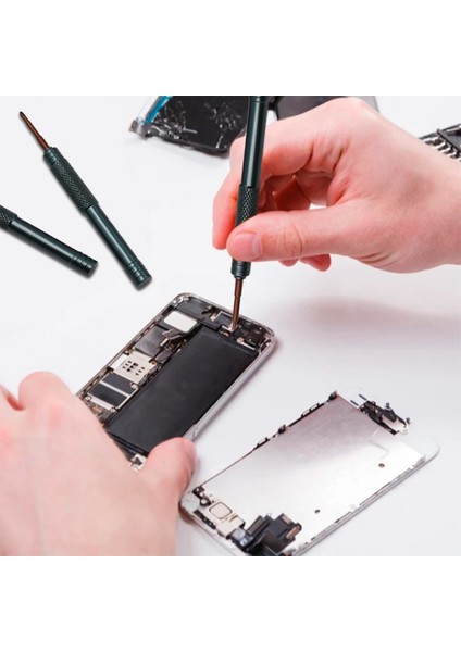 T5 1 Adet Hassas Tornavida 0.8 1.2 Pentalobe T2 T3 T4 T5 T6 Y2.0/1.5/0.6/1.2 Phillips Oluklu Vidalar iPhone Ekran Tamir Kiti Için (Yurt Dışından)