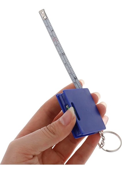 1 Adet 1 Adet 1 M Mini Mezura Anahtarlık Yatay Kabarcık Plastik Taşınabilir Geri Çekilebilir Cetvel Santimetre/inç Mezura (Yurt Dışından)