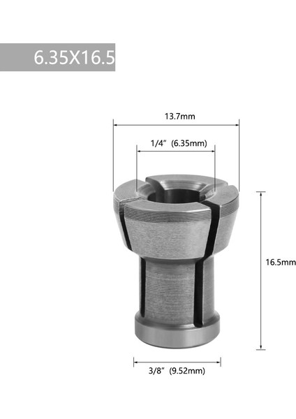 9.5x8 M17 Pens Chuck Adaptörü Somunlu 6/6.35/8/9.5/10MM Ahşap Gravür Kırpma Makinesi Elektrikli Freze Makinesi Freze Kesicisi Aksesuarları (Yurt Dışından) fırsatları