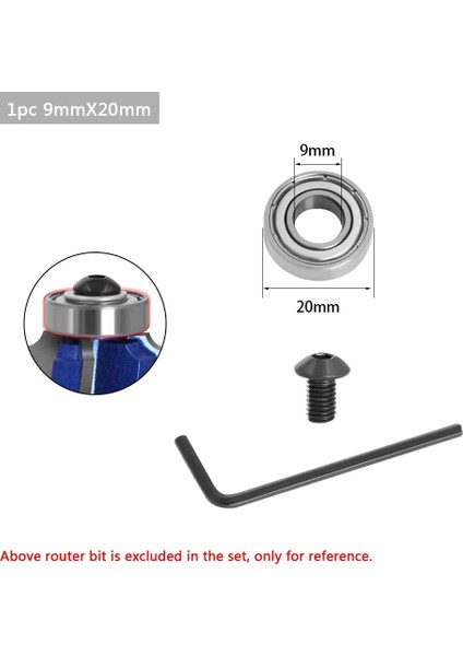 1 Adet 4.76X25.4MM Dayanıklı Çelik Rulmanlar Aksesuarları Kiti Yönlendirici Uçları Kafaları ve Sap Üste Monte 1/2, 3/8, 3/4 Rulman Durdurma Halkası Için Uygundur (Yurt Dışından)