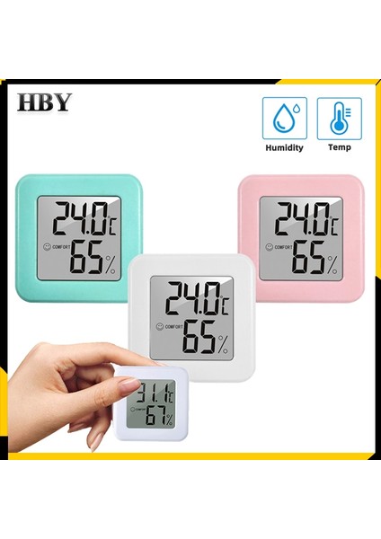 Green-C Hava Istasyonu Dijital Termometre Higrometre LCD Ekran Ev Ortamı Termometre Ölçer Sensörü Sıcaklık Nem Ölçer (Yurt Dışından)