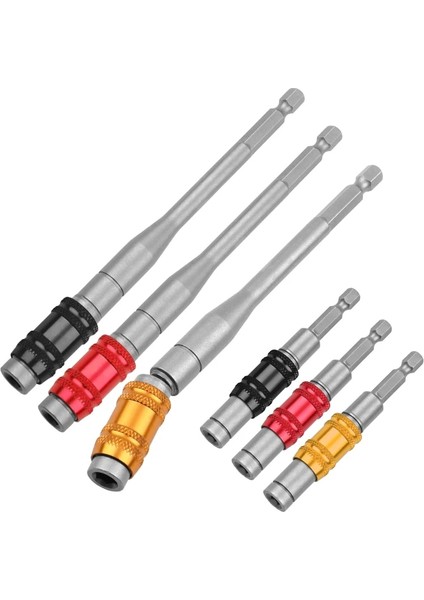 145MM Siyah 1/4 "hex Manyetik Halka Tornavida Uçları Matkap El Aletleri Matkap Ucu Uzatma Çubuğu Hızlı Değişim Tutucu Tahrik Kılavuzu Vida Matkap Ucu (Yurt Dışından) fiyatları