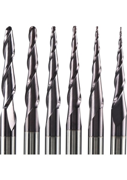 R0.75-15-D3.175 1 Adet Tungsten Katı Karbür Kaplamalı Konik Bilyalı Uçlu Cnc Freze Ahşap Için Freze Uçları ve Metal Frezeler Için Kesiciler (Yurt Dışından) modelleri