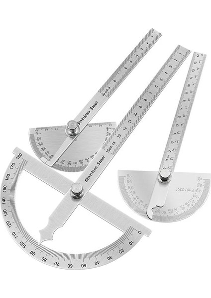 14 cm 180 Derece Iletki Metal Açı Bulucu Gonyometre Açı Cetvel Paslanmaz Çelik Ağaç Işleme Araçları Döner Ölçüm Cetveli 100/150 (Yurt Dışından) fiyatları