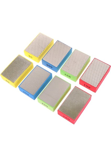 C Yüksek Kaliteli Elmas Parlatma Pedi 60/100/200/400 # El Pedleri Blok Seramik Karo Mermer Cam Taşlama Elektrikli El Aletleri 90X55MM (Yurt Dışından)