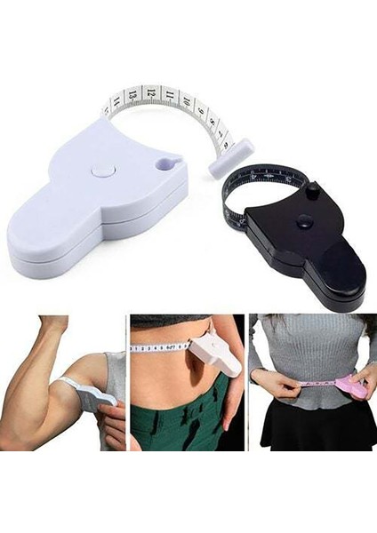 Siyah 1.5 M Kendinden Sıkma Vücut Mezura Cetvel 150 Cm/60 Inç Dikiş Terzi Terzilik Tedbir Cetvel Metre Filmi Bel Göğüs Bacaklar (Yurt Dışından) fiyatları