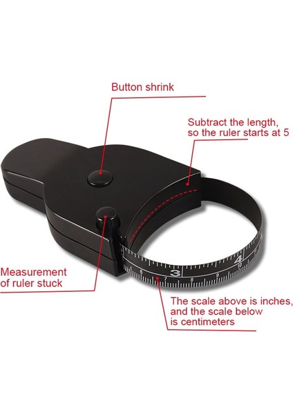 Siyah 1.5 M Kendinden Sıkma Vücut Mezura Cetvel 150 Cm/60 Inç Dikiş Terzi Terzilik Tedbir Cetvel Metre Filmi Bel Göğüs Bacaklar (Yurt Dışından) indirimleri
