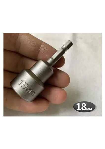 18MM Altıgen Bit Soket, Manyetik, 7mm - 19MM, 65MM Uzun, El / Elektrikli Matkap Için Altıgen Soket Anahtarı Darbeye Dayanıklı Soket (Yurt Dışından)