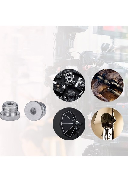 Tip 1 Vida Adaptörü Alüminyum Alaşımlı Konu 1/4 ''dişi - 5/8" Erkek 3/8 Dişi - 5/8 Erkek Lazer Seviyesi Kamera Tripod Kullanımı (Yurt Dışından) indirimleri