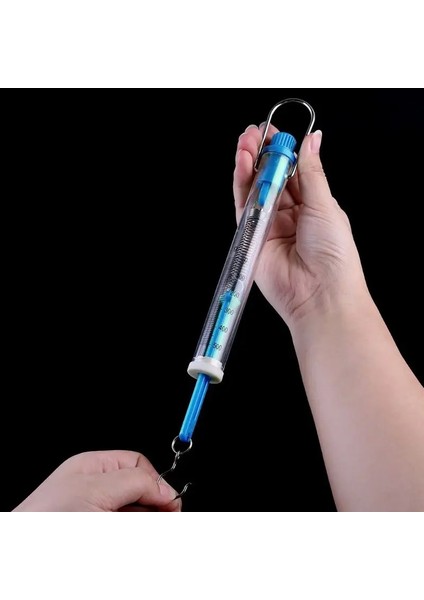 Mavi Mavi Yaylı Baskül Denge Boru Şeklindeki 5N/500G Newton Gram Dinamometre Şeffaf Plastik Kabuk Için Yerçekimi Gerginlik Ölçümü (Yurt Dışından) fırsatları