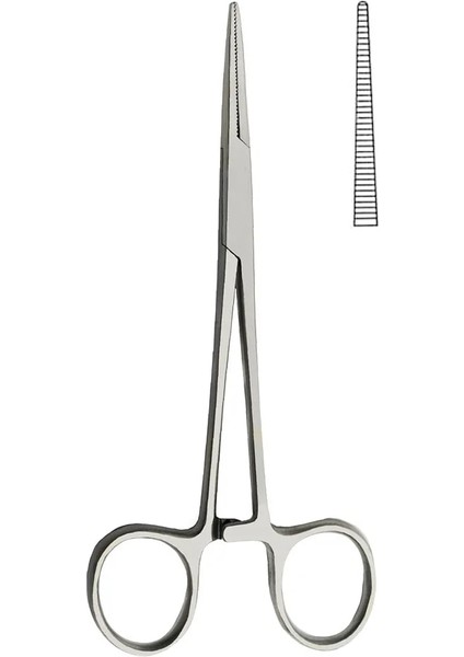 Kavisli 16 cm Paslanmaz Çelik Kavisli Uç ve Düz Uçlu Forseps Kilitleme Kelepçesi Hemostatik Forseps Arteriyel Forseps Kelepçe Balık Kancası Pense (Yurt Dışından)