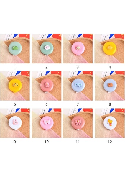 Style-11 Karikatür 150CM/60" Mezura Taşınabilir Geri Çekilebilir Cetvel Çocuk Yükseklik Cetvel Santimetre Inç Rulo Dikiş Terzi Mezura (Yurt Dışından) modelleri