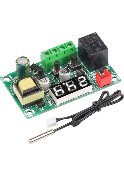 Beyaz 110-220 V W1209 LED Dijital Termostat Sıcaklık Kontrol Cihazı Regülatörü Dc 12 Beyaz LED Kuluçka Ev Kapalı Termoregülatör (Yurt Dışından)
