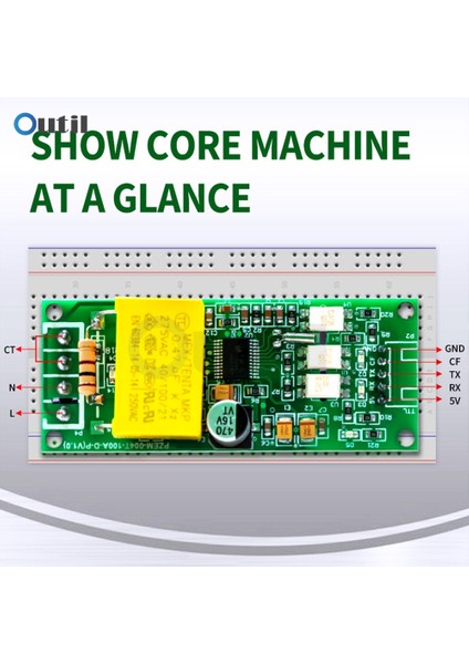 PZEM-004T-100A-D-P Ac Dijital Çok Fonksiyonlu Metre Watt Güç Volt Amp Akım Test Modülü PZEM-004T Arduino Ttl Com2com3com4 0-100A 80-260V (Yurt Dışından)
