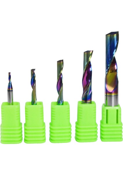 5.0X5.0X12X45L 1 Adet 3.175 4 5 6 8 10 12MM Cnc Tek Flüt Katı Tungsten Karbür Alaşımlı End Mill Dlc Kaplama Freze Kesicisi Alüminyum (Yurt Dışından)