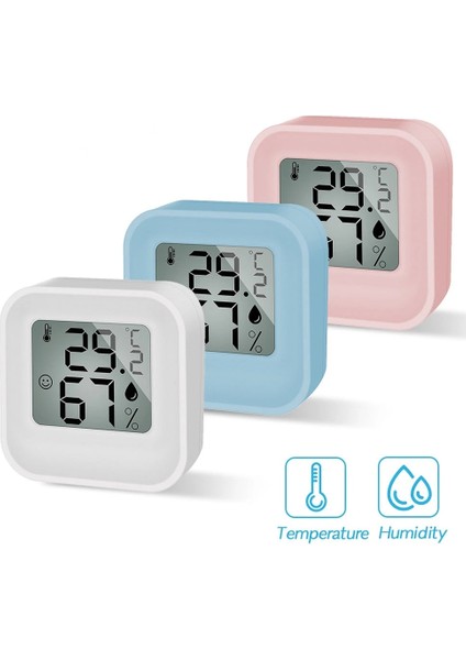1 Adet Pembe Mini Dijital Termometre Higrometre LCD Ekran Sıcaklık Nem Ölçer Sensörü Kapalı Oda Ölçer Hava Istasyonu (Yurt Dışından) fiyatları