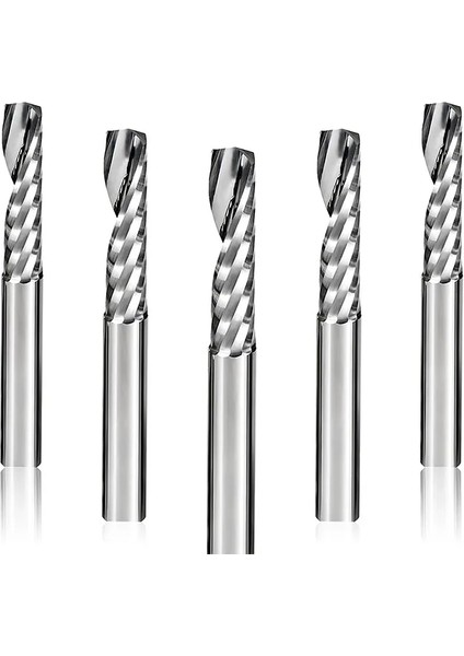 3.175X1.5X6 1 Adet Tek Flüt Spiral Kesici Cnc End Mill Karbür Yönlendirici Bit Akrilik Pvc Mdf Freze Kesicisi Aaa Kalite (Yurt Dışından)