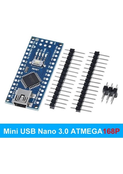 Nano 3.0 168P Mini / Tip-C / Mikro USB Nano 3.0 Arduino CH340 USB Sürücüsü Için Önyükleyici Uyumlu Nano Denetleyici ile 16MHZ ATMEGA328P (Yurt Dışından)
