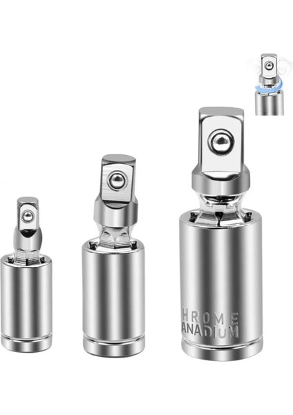 1-4 1/4 "3/8" 1/2" Evrensel Bağlantı Seti Cırcır Açısı Uzatma Çubuğu Soket Adaptörü Manuel ve Pnömatik Bükülebilir Adaptör Soketi Araçları (Yurt Dışından)