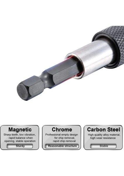 60MM 6.35MM 1/4 Inç Hex Shank Hızlı Bırakma Hassas Tornavida Seti Ayarlanabilir Yaka Uzatma Çubuğu ile Manyetik Uç Tutucu 60MM 100MM (Yurt Dışından) indirimleri