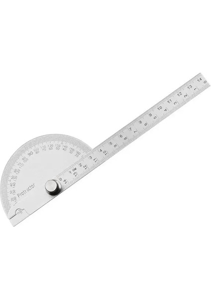 B Tipi 180 Derece Ölçüm Cetveli Gonyometre Açı Ölçer Metal Açı Bulucu Ağaç Işleme Araçları Iletki Açı Cetveli (Yurt Dışından)