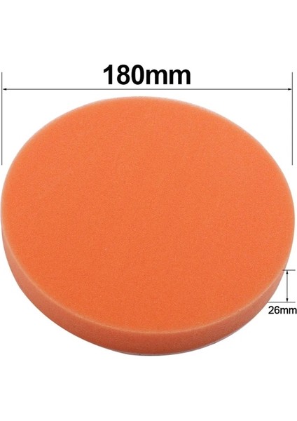 FLAT180MM 3-7 Inç Araba Parlatma Diski Ağda Pedi Sünger Parlatıcı Köpük Pedleri Parlatma Çizikleri Kaldırır Araba Parlatıcı Matkap Tekerlek Adaptörü (Yurt Dışından)