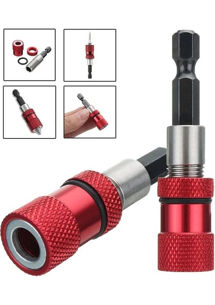 Mavi 1/4 Inç Hex Shank Manyetik Bit Tutucu Tornavida Setleri Hex Sürücü Matkap Uçları Bar Uzatma Elektrikli Uçları Tornavida (Yurt Dışından) modelleri