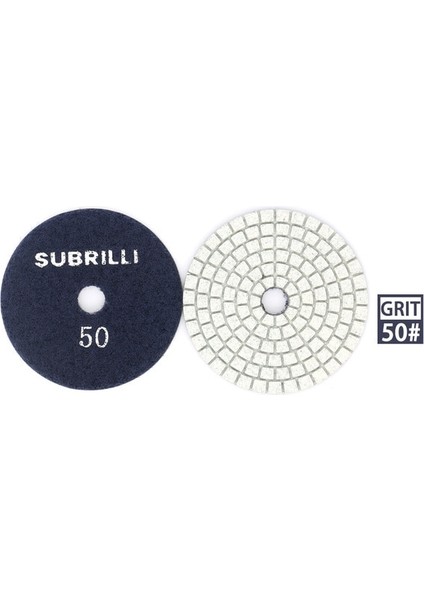 Grit 50 1 Adet Subrıllı 3 Inç Elmas Parlatma Pedleri Granit Taş Parlatma Parlatma Aşındırıcı Tekerlek Açılı Taşlama Araçları GRIT50-3000 # (Yurt Dışından)
