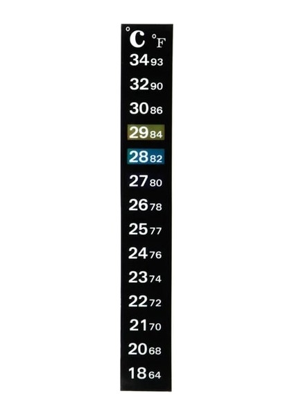 1 Adet Akvaryum Termometre Çift Ölçekli Balık Tankı Sıvı Sıcaklık Test Cihazı Etiket Fahrenheit Dijital LCD Ekran Yapışkan Şerit (Yurt Dışından)