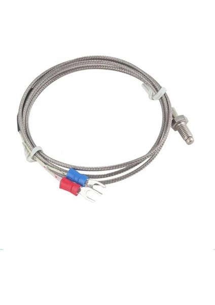 2 Metre K Tipi Ac 220V Dc 24V 12V Termostat Dijital Sıcaklık Kontrol Cihazı Isıtma Soğutma Anahtarı-60 ~ 500 Derece K Tipi M6 Termokupl Kablosu (Yurt Dışından)