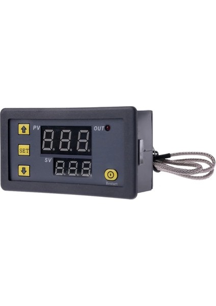 2 Metre K Tipi Ac 220V Dc 24V 12V Termostat Dijital Sıcaklık Kontrol Cihazı Isıtma Soğutma Anahtarı-60 ~ 500 Derece K Tipi M6 Termokupl Kablosu (Yurt Dışından)
