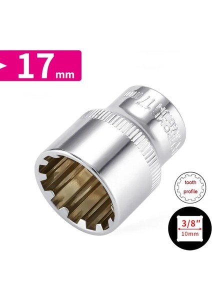 6mm-1 Adet 3/8 "sürücü 12 Nokta Kısa Soket Bit 6-24MM Cırcır Anahtarı 12 Diş Lokma Anahtar Cr-V Soket Seti Araba Oto Tamir Için El Aleti (Yurt Dışından) fırsatları