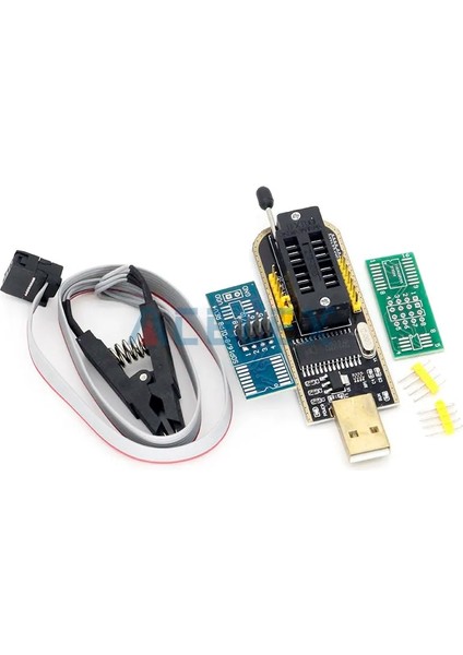 CH341A CH341 24 25 Serisi Eeprom Flash Bıos USB Programcı Modülü + Soıc8 Sop8 Test Klipsi Eeprom 93CXX / 25CXX / 24CXX Dıy Kıtı (Yurt Dışından)