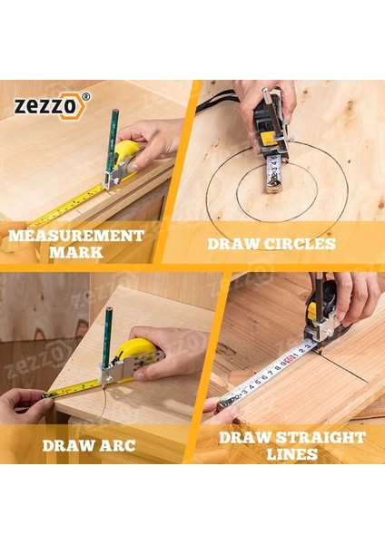 B Yeni Mezura Sabit Klip Işaretlenmesi Kolay Çizme Çizim Çizgileri Esnek Cetvel Konum Kelepçesi Ölçme Ölçme Ek Aracı (Yurt Dışından) fırsatları